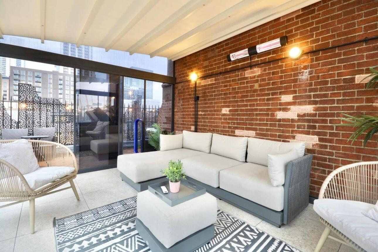 3 X Bedroom Riverside Flat With Hot Tub On Roof Terrace Londra Esterno foto